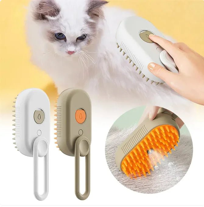 3 - in - 1 Electric Steam Brush for Cats & Dogs - Fetch Pet Hub