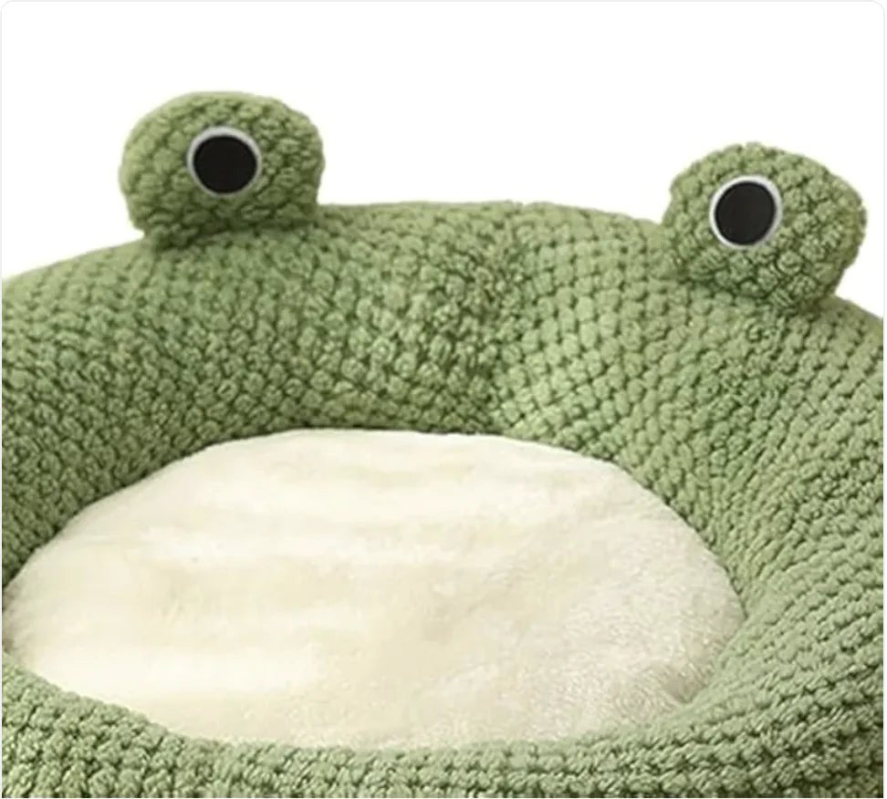 Cartoon Frog - Shaped Pet Bed - Fetch Pet Hub