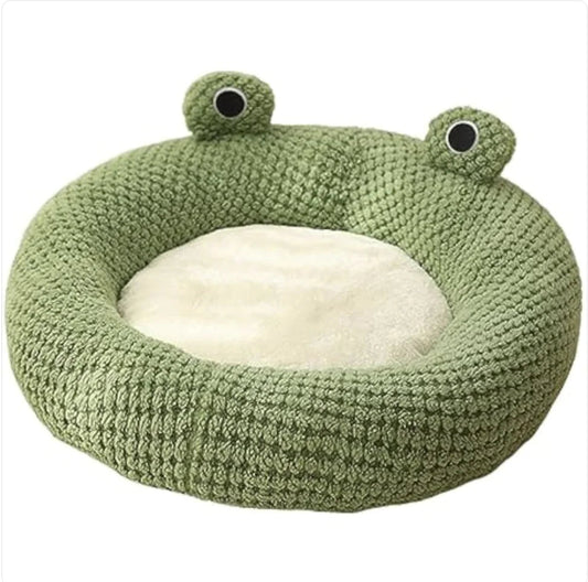 Cartoon Frog - Shaped Pet Bed - Fetch Pet Hub