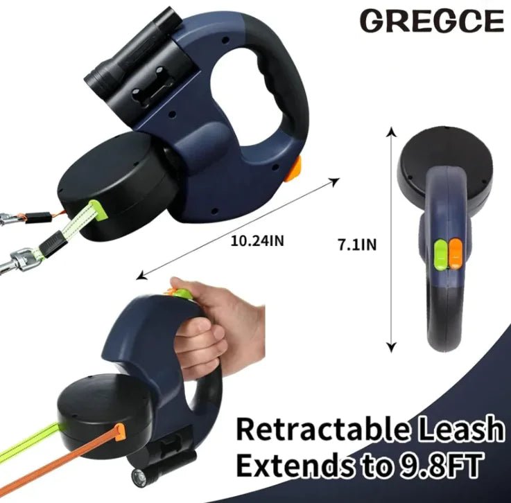 Dual Retractable Dog Leash - Fetch Pet Hub