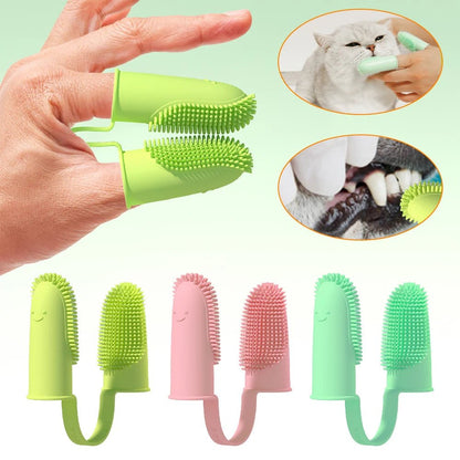 Pet Doublefinger Toothbrush - Fetch Pet Hub