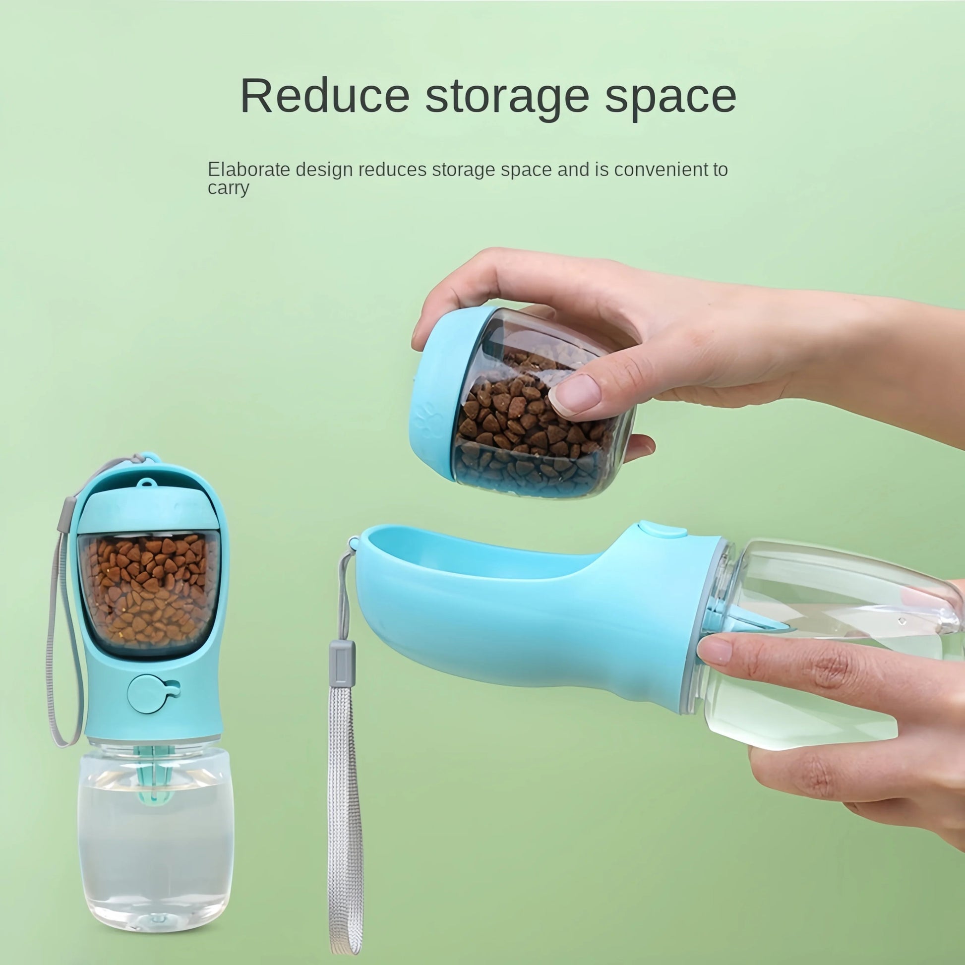 Portable 2 in 1 Storage Food and Water Container - Fetch Pet Hub