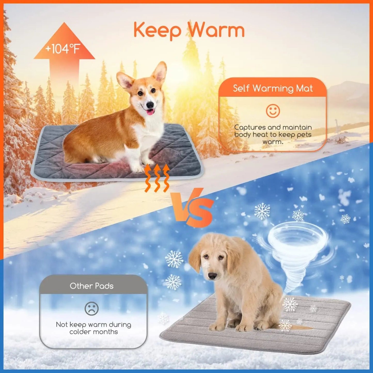 Self Heating Pet Pad - Fetch Pet Hub