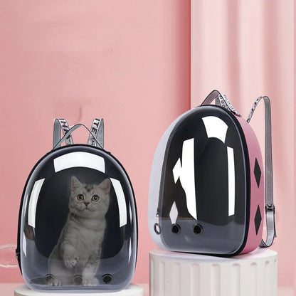 Transparent Space Capsule Pet Backpack Carrier - Fetch Pet Hub